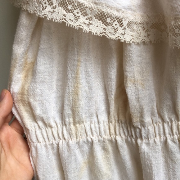 Adorable Vintage Cream Prairie Dress - Picture 4 of 6